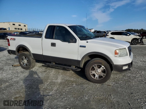 2004 Ford F-150 XL with VIN 1FTRF14554NC05968, listed as a Copart auction lot 88081415 with 153,970 mi miles and Salvage Title. Bid and sale history available at DreamBid. Image 4.
