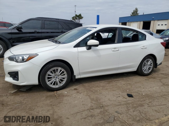 2017 Subaru Impreza Premium with VIN 4S3GKAB62H3612677, listed as a Copart auction lot 53604665 with 127,734 mi miles and Salvage title. Bid and sale history available at DreamBid. Image 1.