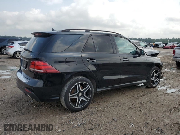 2016 Mercedes-Benz GLE 400 with VIN 4JGDA5GB8GA685769, listed as a Copart auction lot 54060705 with 54,377 mi miles and Salvage title. Bid and sale history available at DreamBid. Image 3.