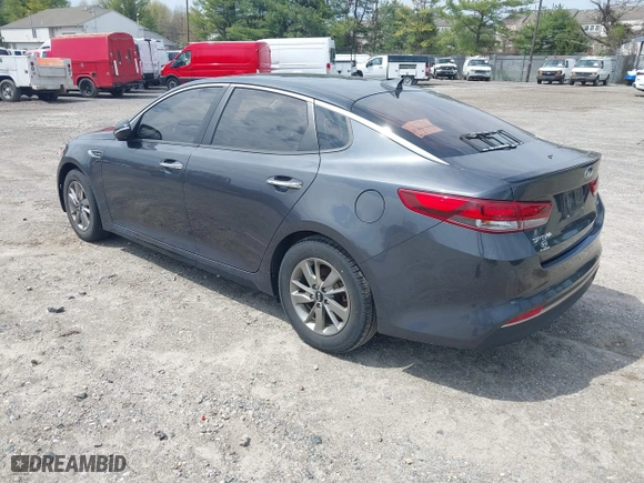 2017 Kia Optima LX 1.6T with VIN 5XXGT4L12HG173515, listed as a IAAI auction lot 42040458 with 103,595 mi miles. Bid and sale history available at carsss.com. Image 3.