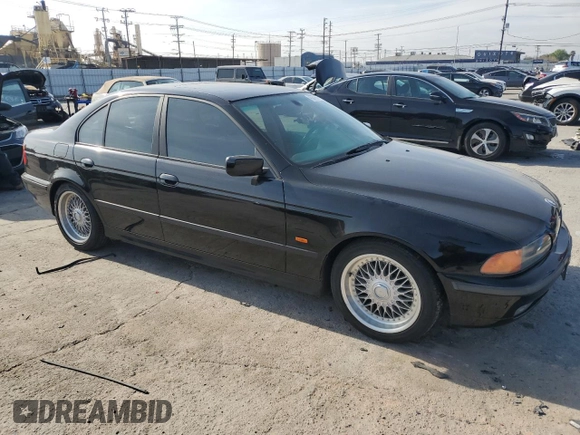 2000 BMW 5 Series 528iA with VIN WBADM6349YGU04874, listed as a Copart auction lot 45578875 with 89,674 mi miles and Salvage Title. Bid and sale history available at carsss.com. Image 4.