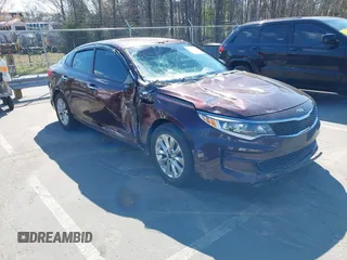 2017 Kia Optima LX with VIN 5XXGT4L32HG128074, listed as a IAAI auction lot 41889765 with 87,163 mi miles and . Bid and sale history available at DreamBid. Image 1.
