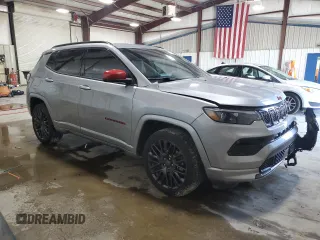 2023 Jeep Compass Limited with VIN 3C4NJDCN9PT528652, listed as a Copart auction lot 55201635 with 12,313 mi miles and Salvage title. Bid and sale history available at DreamBid. Image 4.