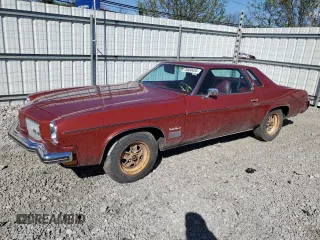 1973 Oldsmobile Cutlass z VIN 3J57K3R163474, wystawiony jako Copart lot #76600454 z przebiegiem 29 068 mil mil oraz Nie do naprawy. Historia ofert i sprzedaży dostępna na DreamBid. Obrazek 1.