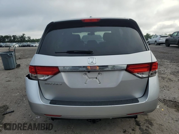 2014 Honda Odyssey EX-L with VIN 5FNRL5H62EB003236, listed as a Copart auction lot 63342255 with 147,398 mi miles and Salvage title. Bid and sale history available at DreamBid. Image 6.