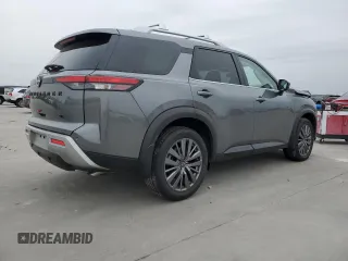 2024 Nissan Pathfinder SL with VIN 5N1DR3CB9RC223683, listed as a Copart auction lot 41902835 with 6,915 mi miles and Salvage title. Bid and sale history available at DreamBid. Image 3.