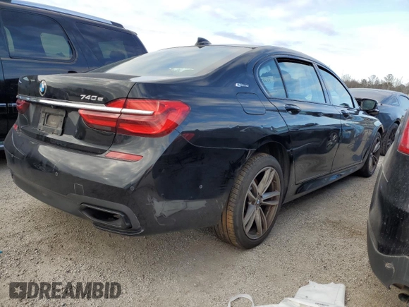 2017 BMW 7 Series 740e xDrive iPerformance with VIN WBA7J2C33HG497977, listed as a Copart auction lot 37351114 with 0 mi miles. Bid and sale history available at carsss.com. Image 3.