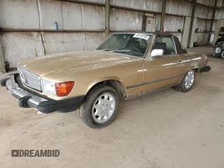 1983 Mercedes-Benz 380 with VIN WDBBA45A9DB027768, listed as a Copart auction lot 49116105 with 154,332 mi miles and Clean Title. Bid and sale history available at carsss.com. Image 1.