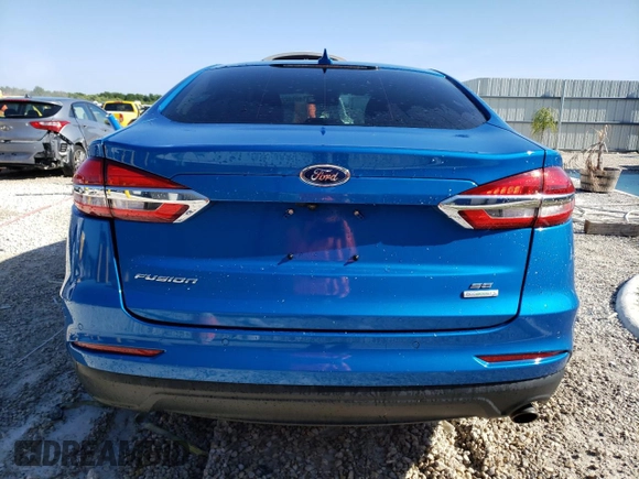 2019 Ford Fusion SE with VIN 3FA6P0HD7KR172841, listed as a Copart auction lot 49632224 with 53,338 mi miles and Salvage Title. Bid and sale history available at DreamBid. Image 6.