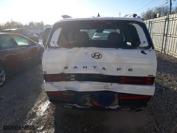2025 Hyundai Santa Fe Calligraphy with VIN 5NMP5DGL6SH080947, listed as a Copart auction lot 82388244 with 1,413 mi miles and Salvage Title. Bid and sale history available at carsss.com. Image 6.