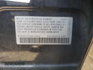 2009 Volkswagen Rabbit S z VIN WVWDB71K99W134424, wystawiony jako Copart lot #72160344 z przebiegiem 134 265 mil mil oraz Szkoda całkowita • Salvage title. Historia ofert i sprzedaży dostępna na DreamBid. Obrazek 13.