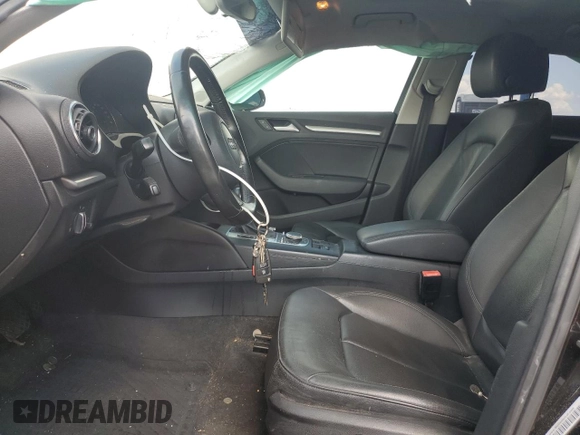 2015 Audi A3 Premium with VIN WAUACGFF2F1012988, listed as a Copart auction lot 59514345 with 80,249 mi miles and Salvage title. Bid and sale history available at DreamBid. Image 7.
