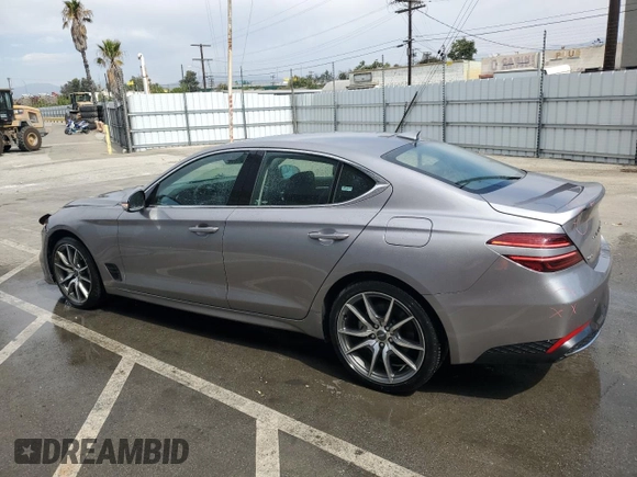 2023 Genesis G70 2.0T with VIN KMTG34TA0PU123657, listed as a Copart auction lot 72560954 with 26,678 mi miles and Salvage Title. Bid and sale history available at carsss.com. Image 2.