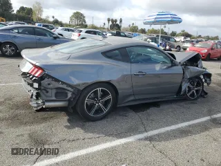 2025 Ford Mustang EcoBoost with VIN 1FA6P8TH4S5103973, listed as a Copart auction lot 47644795 with 670 mi miles and Salvage Title. Bid and sale history available at carsss.com. Image 3.
