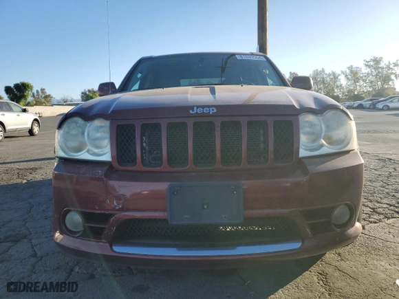 2007 Jeep Grand Cherokee SRT-8 with VIN 1J8HR78337C662589, listed as a Copart auction lot 81880564 with 257,953 mi miles and Salvage Title. Bid and sale history available at carsss.com. Image 5.