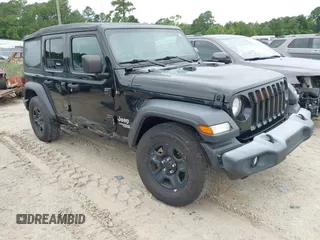 2019 Jeep Wrangler Unlimited Sport S z VIN 1C4HJXDG1KW603345, wystawiony jako IAAI lot #42474523 z przebiegiem 90 048 mil mil oraz . Historia ofert i sprzedaży dostępna na DreamBid. Obrazek 1.