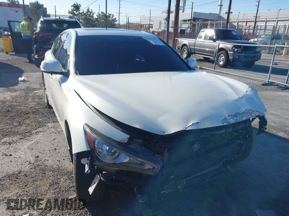 2014 Infiniti Q50 with VIN JN1BV7AP5EM678664, listed as a IAAI auction lot 41641222 with 86,385 mi miles and . Bid and sale history available at carsss.com. Image 12.