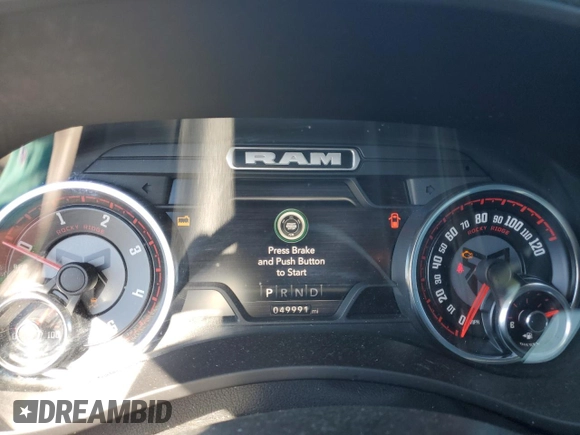 2022 Ram 2500 Big Horn with VIN 3C6UR5DL9NG185880, listed as a Copart auction lot 55616445 with 49,991 mi miles and Salvage title. Bid and sale history available at DreamBid. Image 9.