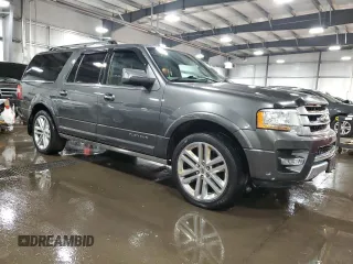 2015 Ford Expedition Max Platinum with VIN 1FMJK1MT5FEF21604, listed as a Copart auction lot 79306064 with 206,641 mi miles and Salvage title. Bid and sale history available at DreamBid. Image 4.