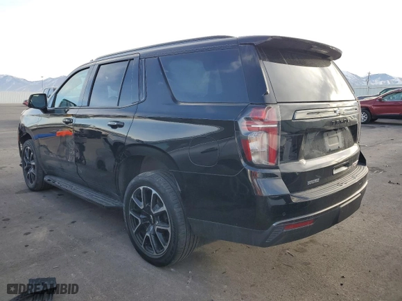 2021 Chevrolet Tahoe RST with VIN 1GNSKRKT8MR285506, listed as a Copart auction lot 43118385 with 84,201 mi miles and Salvage Title. Bid and sale history available at carsss.com. Image 2.