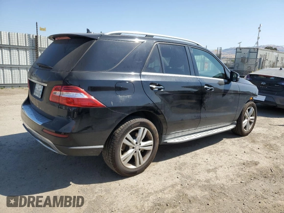 2015 Mercedes-Benz M 350 with VIN 4JGDA5JB2FA499071, listed as a Copart auction lot 62532565 with 91,704 mi miles and Salvage title. Bid and sale history available at DreamBid. Image 3.