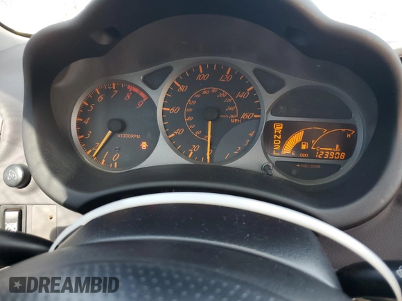 2002 Toyota Celica GTS with VIN JTDDY38TX20057061, listed as a Copart auction lot 43334735 with 123,908 mi miles and Salvage Title. Bid and sale history available at carsss.com. Image 9.