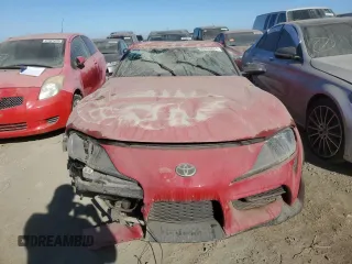 2022 Toyota GR Supra 3.0 with VIN WZ1DB0C04NW046282, listed as a Copart auction lot 80995874 with 32,087 mi miles and Salvage Title. Bid and sale history available at carsss.com. Image 5.