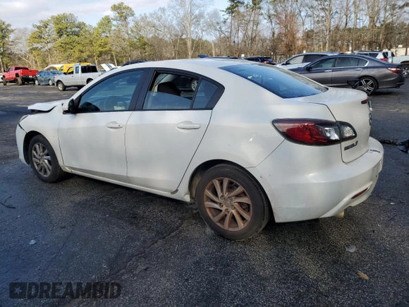 2012 Mazda 3 i Touring with VIN JM1BL1V74C1601034, listed as a Copart auction lot 44339875 with Not Provided miles and Salvage Title. Bid and sale history available at DreamBid. Image 2.