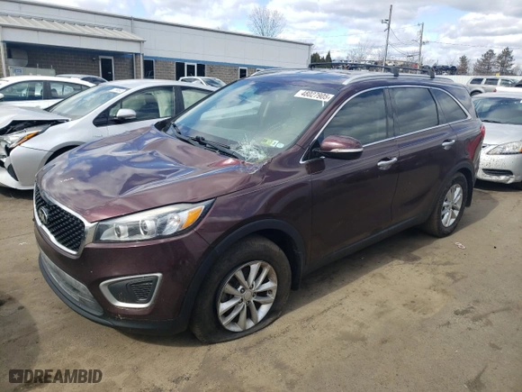 2017 Kia Sorento LX V6 with VIN 5XYPG4A54HG290910, listed as a Copart auction lot 48027905 with 168,279 mi miles and Salvage Title. Bid and sale history available at carsss.com. Image 1.