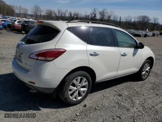 2012 Nissan Murano S with VIN JN8AZ1MWXCW235414, listed as a Copart auction lot 53394195 with 125,447 mi miles and Clean Title. Bid and sale history available at carsss.com. Image 3.
