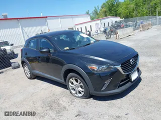 2018 Mazda CX-3 Sport with VIN JM1DKFB73J0314686, listed as a IAAI auction lot 42132723 with 1 mi miles. Bid and sale history available at carsss.com. Image 1.