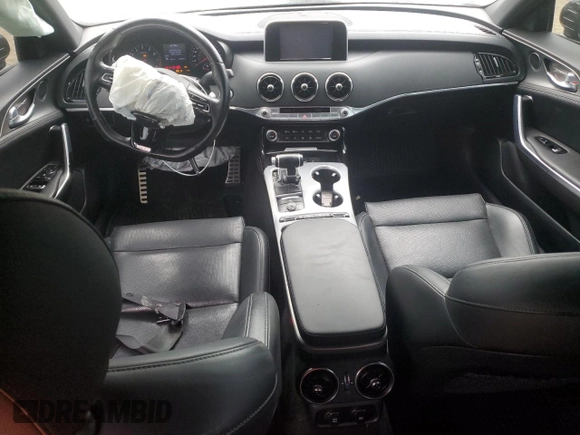 2019 Kia Stinger GT with VIN KNAE35LC5K6049644, listed as a Copart auction lot 89348775 with 92,377 mi miles and Non Repairable. Bid and sale history available at carsss.com. Image 8.