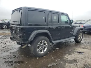 2019 Jeep Wrangler Unlimited Sahara z VIN 1C4HJXEN7KW612273, wystawiony jako Copart lot #60744185 z przebiegiem 55 176 mil mil oraz Szkoda całkowita • Salvage title. Historia ofert i sprzedaży dostępna na DreamBid. Obrazek 3.