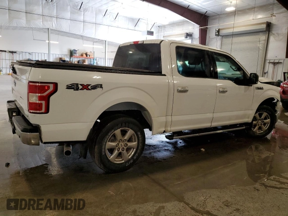 2018 Ford F-150 XL with VIN 1FTEW1EPXJFA44652, listed as a Copart auction lot 58329735 with 98,054 mi miles and Salvage title. Bid and sale history available at DreamBid. Image 3.