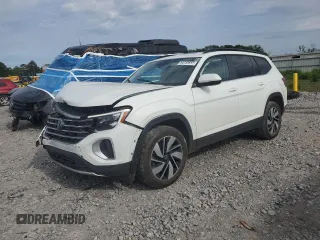2024 Volkswagen Atlas SE with VIN 1V2JR2CA4RC592278, listed as a Copart auction lot 54730885 with 13,650 mi miles and Salvage title. Bid and sale history available at DreamBid. Image 1.