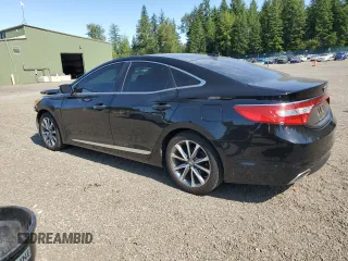 2017 Hyundai Azera with VIN KMHFG4JG2HA588977, listed as a Copart auction lot 61007035 with 76,379 mi miles and Salvage title. Bid and sale history available at DreamBid. Image 2.