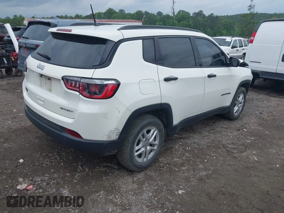 2018 Jeep Compass Sport с VIN 3C4NJCAB4JT250799, выставлен на аукционе IAAI как лот 42092922 с пробегом 91 073 миль миль и . История ставок и продаж доступна на DreamBid. Изображение 4.