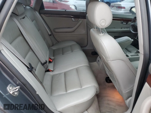 2004 Audi A4 3.0L with VIN WAULT68E34A145165, listed as a Copart auction lot 87502675 with 0 mi miles and Salvage Title. Bid and sale history available at carsss.com. Image 10.