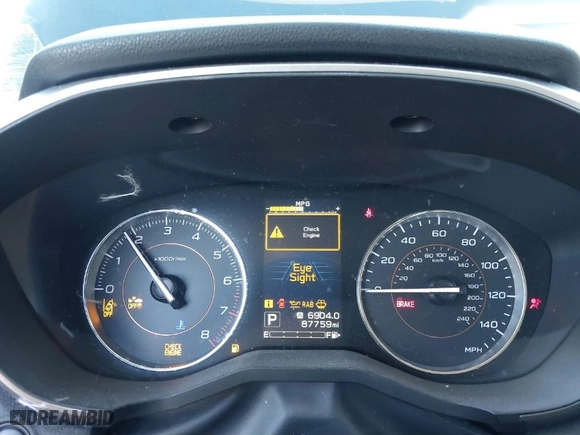 2019 Subaru Crosstrek Limited with VIN JF2GTANC5K8293687, listed as a IAAI auction lot 41287542 with 87,759 mi miles. Bid and sale history available at carsss.com. Image 7.