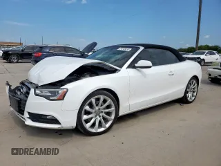 2014 Audi A5 Premium Plus with VIN WAULFAFH4EN002596, listed as a Copart auction lot 64046635 with 73,321 mi miles and Salvage title. Bid and sale history available at DreamBid. Image 1.