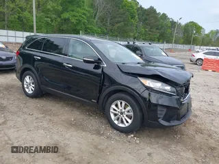 2019 Kia Sorento LX V6 with VIN 5XYPGDA55KG487091, listed as a IAAI auction lot 42007536 with 94,711 mi miles. Bid and sale history available at carsss.com. Image 1.