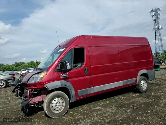 2016 Ram ProMaster Cargo Van with VIN 3C6TRVDG6GE133278, listed as a Copart auction lot 58198294 with 146,170 mi miles. Bid and sale history available at carsss.com. Image 11.