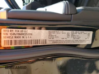 2024 Jeep Grand Cherokee with VIN 1C4RJYB68RC253356, listed as a Copart auction lot 57903395 with 11,769 mi miles and Salvage title. Bid and sale history available at DreamBid. Image 14.