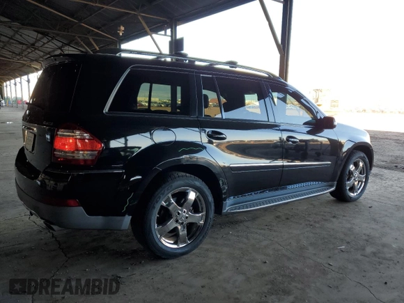 2007 Mercedes-Benz GL 450 with VIN 4JGBF71E27A129111, listed as a Copart auction lot 79764614 with 188,093 mi miles and Salvage Title. Bid and sale history available at DreamBid. Image 3.