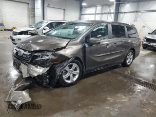 2019 Honda Odyssey EX with VIN 5FNRL6H56KB062976, listed as a Copart auction lot 49904685 with 65,401 mi miles and Salvage Title. Bid and sale history available at carsss.com. Image 1.