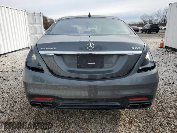2018 Mercedes-Benz S 63 AMG with VIN WDDUG8JB8JA396370, listed as a Copart auction lot 81920304 with 41,713 mi miles and Salvage title. Bid and sale history available at DreamBid. Image 6.