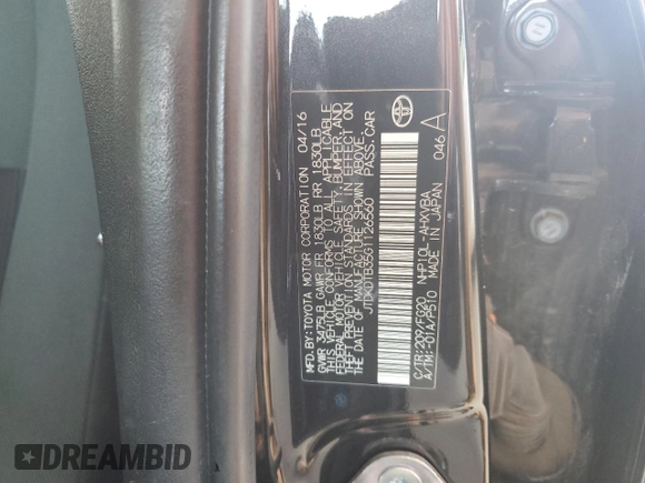 2016 Toyota Prius One z VIN JTDKDTB35G1126560, wystawiony jako Copart lot #53493825 z przebiegiem 50 872 mil mil oraz Czysty tytuł • Clean title. Historia ofert i sprzedaży dostępna na DreamBid. Obrazek 12.