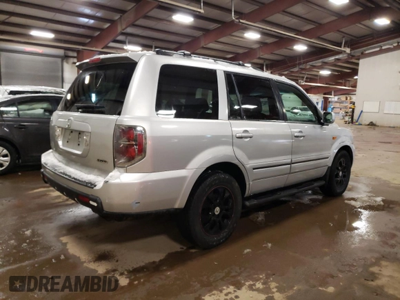 2007 Honda Pilot EX with VIN 5FNYF18457B018486, listed as a Copart auction lot 45153395 with 192,485 mi miles and Salvage Title. Bid and sale history available at DreamBid. Image 3.