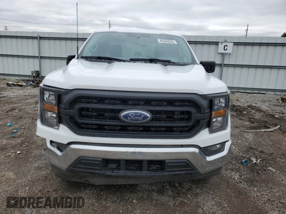 2023 Ford F-150 XL with VIN 1FTEX1CP1PKE97073, listed as a Copart auction lot 47849235 with 73,577 mi miles and Salvage title. Bid and sale history available at DreamBid. Image 5.