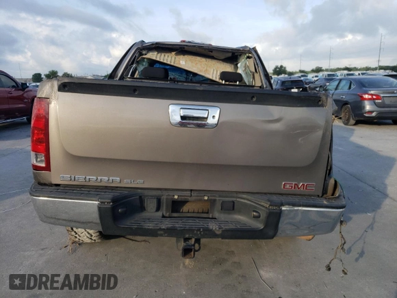 2013 GMC Sierra 1500 SLE with VIN 3GTP1VE07DG163585, listed as a Copart auction lot 55132615 with Not provided miles and Salvage title. Bid and sale history available at DreamBid. Image 6.